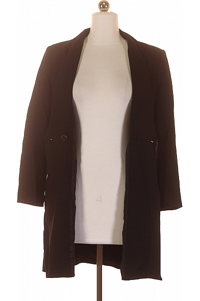 Krátký Dámský Kabát Černý TOMMY HILFIGER Second hand Vel. 34