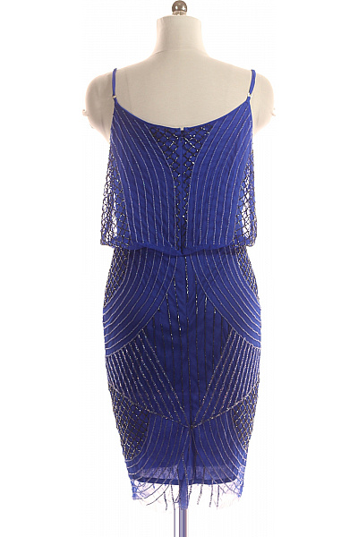  Šaty s Ozdobami Modré Little Mistress Vel. 38