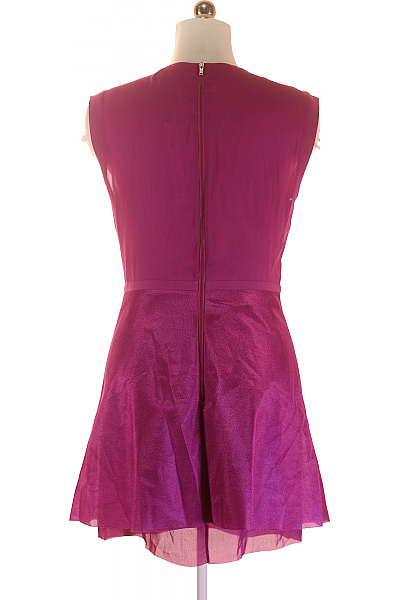 COS  Šaty Z Chiffonu Fialové Vel. 38