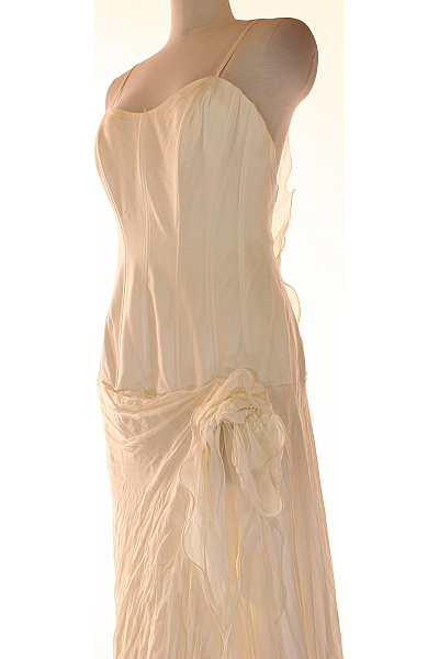 Svatební šaty  Šaty Hedvábné Bílé Vel. 40