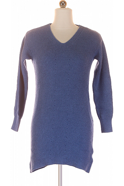 ZERO  Šaty Pletené Modré Vel. 34