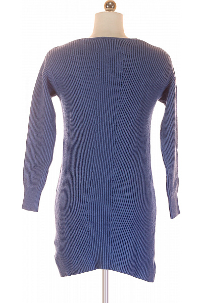 ZERO  Šaty Pletené Modré Vel. 34