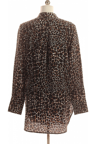 COMMA Vzorovaná  Halenka Černá Second hand Vel. 36