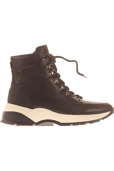 CARMELA Dámské Kotníkové Boty Kožené Černé