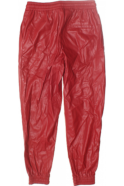 ZARA Dámské Kalhoty s Vysokým Sedem Červené Second hand Vel.  S