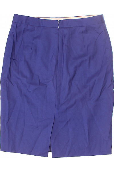 J.CREW Balonová  Sukně Vlněná Modrá