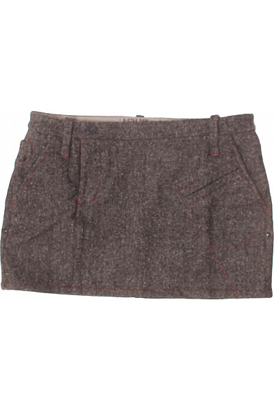 G-Star Balonová  Sukně Vlněná Šedá Second hand Vel. S