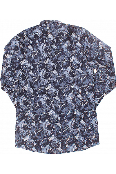 OLYMP Vzorovaná Pánská Košile Modrá Vel. 40 | OLYMP | obrázek 3