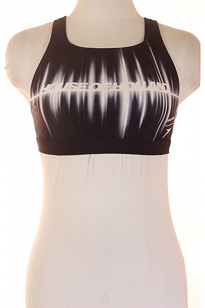 Dámská sportovní podprsenka černobílá s potiskem Vel. M | Unimoda | obrázek 2