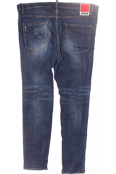 Dsquared2 Pánské Rovné Džíny Modré Vel. 56