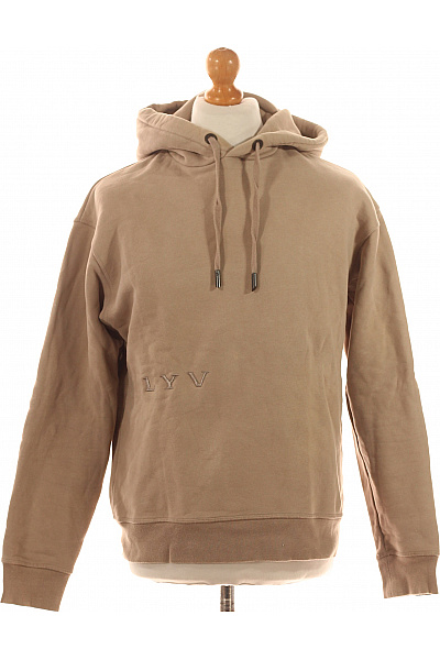 Pánská Mikina Bez Zapínání Béžová Second Hand Vel. M