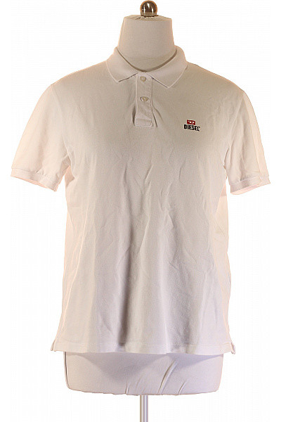 DIESEL Pánské Tričko Bílé Second Hand Vel. XL