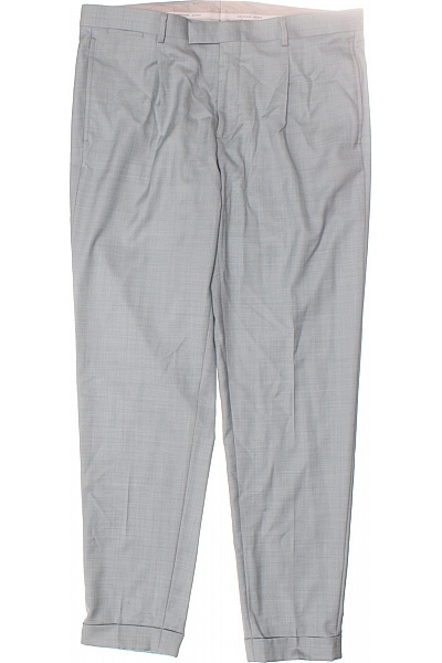 Společenské Pánské Kalhoty Vlněné Modré MICHAEL KORS Vel. 50