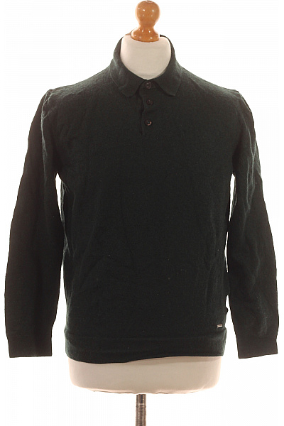 Ragman Pánský Svetr Meriný Zelený Second Hand