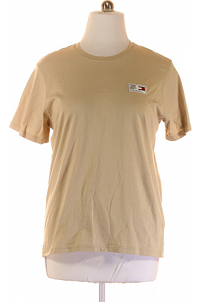 Pánské Tričko s Límečkem Béžové TOMMY HILFIGER Vel. XL
