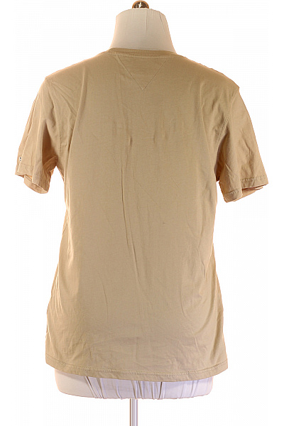 Pánské Tričko s Límečkem Béžové TOMMY HILFIGER Vel. XL