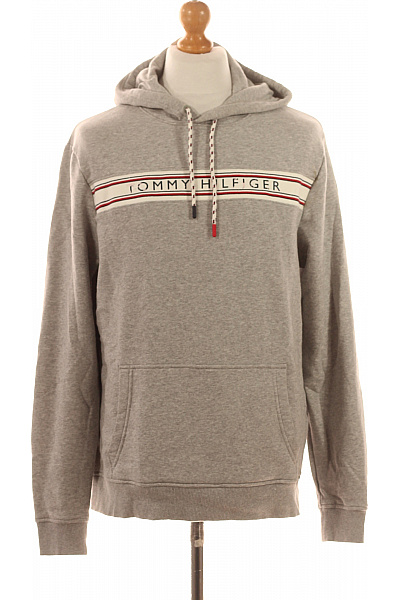 TOMMY HILFIGER Pánská Mikina Bez Zapínání Šedá Vel. M
