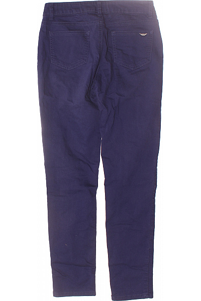 Dámské Kalhoty Rovné Modré Vel. 38