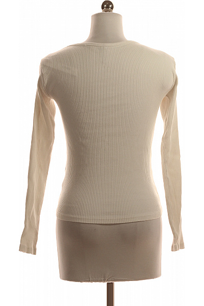 Jednoduché Dámské Tričko Bílé Second hand Vel. M