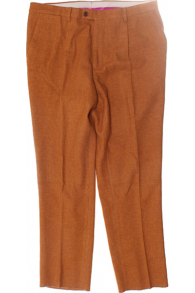 ETRO Teplé Pánské Kalhoty Lněné Hnědé