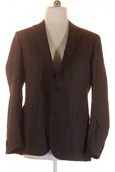 Eduard Dressler Pánské Volnočasové Sako Vlněné Šedé