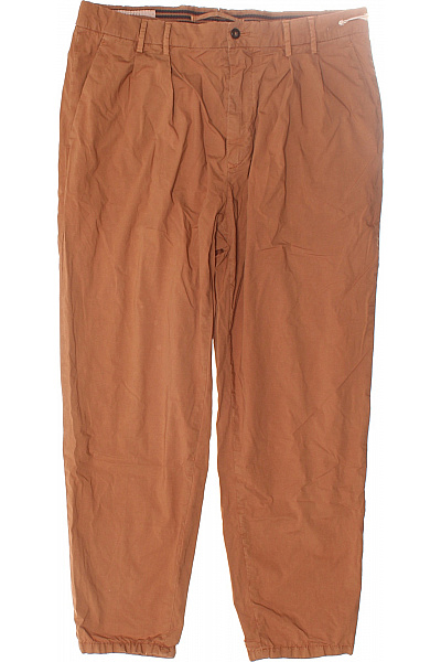 Pánské Kalhoty Rovné Hnědé Vel. 50