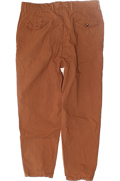 Pánské Kalhoty Rovné Hnědé Vel. 50