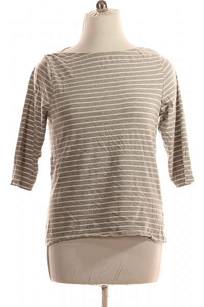 Dámské Tričko S Potiskem Šedé Second Hand Vel. 50