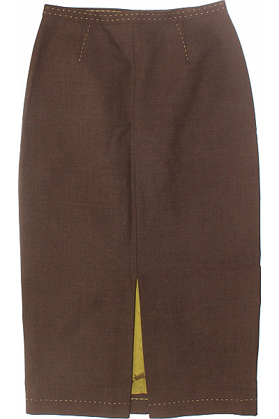 Whistles Sukně Vlněná Hnědá