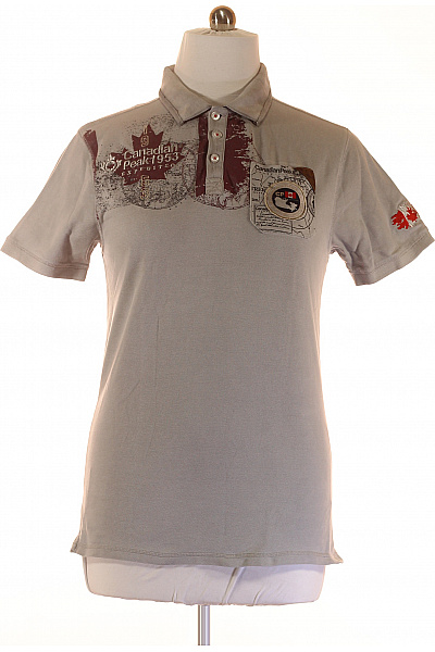 Pánské Tričko Šedé Second Hand Vel. L