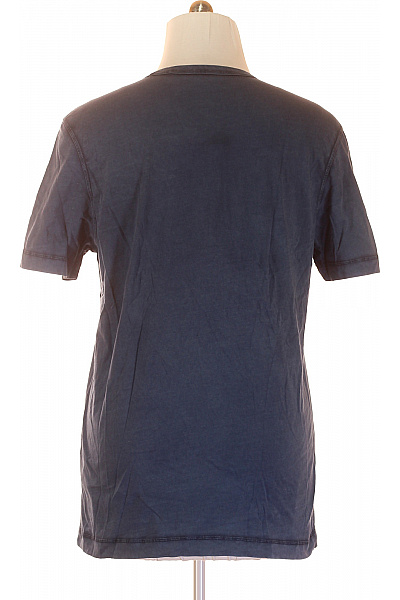 Hugo Boss Jednoduché Pánské Tričko Modré Vel. XL