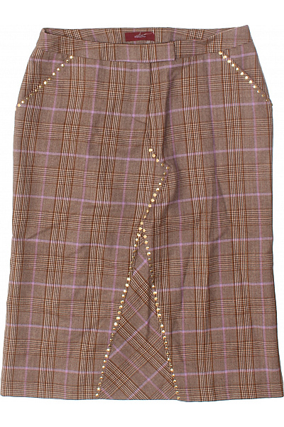 Whistles Sukně Vlněná Hnědá