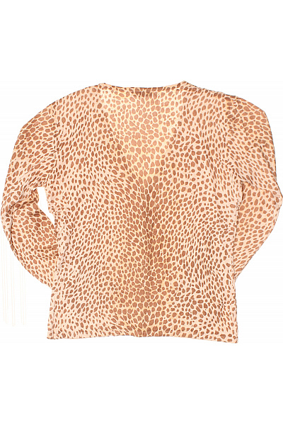 GC FONTANA Dámský béžový hnědý kardigan vzorovaný zvířecí propínací pletený Vel. M | GC FONTANA | obrázek 3