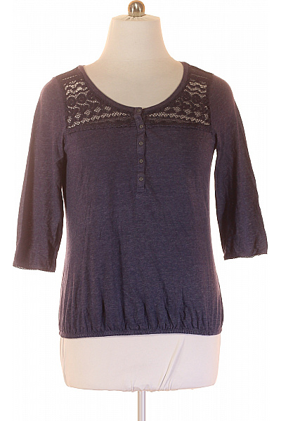 Jednoduché Dámské Tričko Modré GEORGE. Second hand Vel.  44 | GEORGE. | obrázek 2