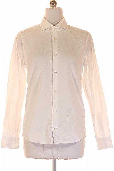 JOOP! Pánská bílá košile s dlouhým rukávem elegantní vypasovaná business Vel. 40 | JOOP! | obrázek 2