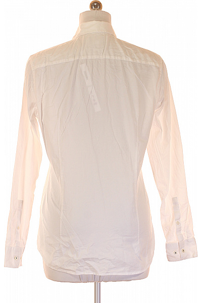 JOOP! Pánská bílá košile s dlouhým rukávem elegantní vypasovaná business Vel. 40 | JOOP! | obrázek 3