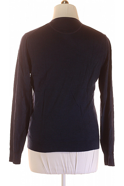 OLYMP Pánský Svetr Vlněný Modrý Second hand Vel. L