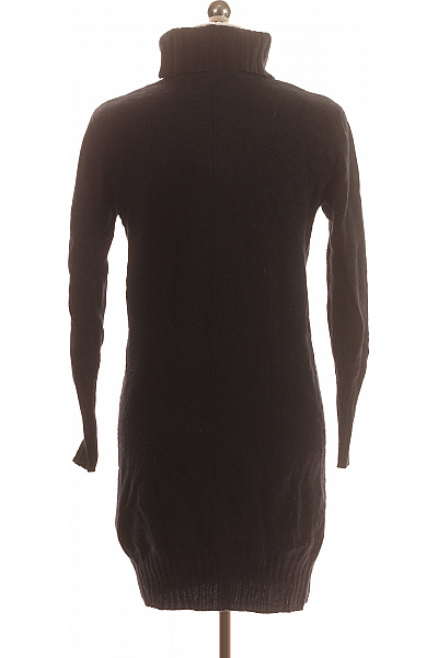 Pletené šaty Kašmírové Černé Vel. 36