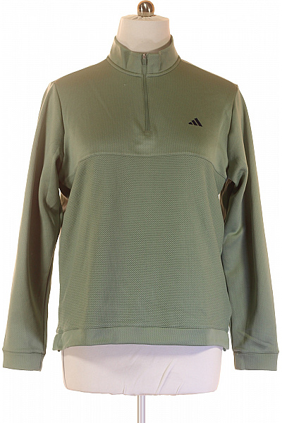 Sportovní Pánská Mikina Zelená ADIDAS Vel. L