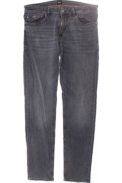 Hugo Boss Pánské Rovné Džíny Modré Vel. 33/32