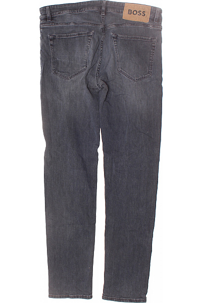 Hugo Boss Pánské Rovné Džíny Modré Vel. 33/32