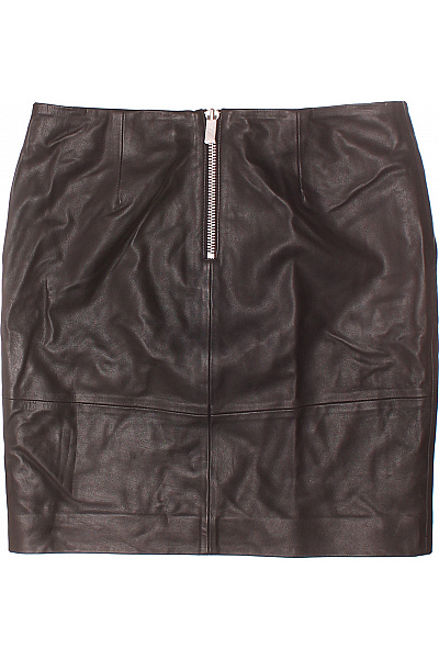 Sukně Kožená Černá Vel. 36