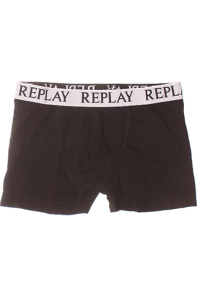 REPLAY Pánské Spodní Prádlo Bavlněné Černé | REPLAY | obrázek 2