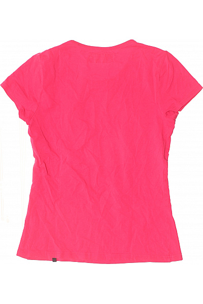 BLIND DATE Dámské tričko růžové basic s krátkým rukávem a kulatým výstřihem Vel. M | BLIND DATE | obrázek 3