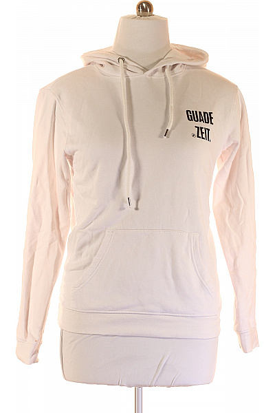 VOGEL WUID Pánská Mikina Bez Zapínání Bílá Second Hand Vel. M