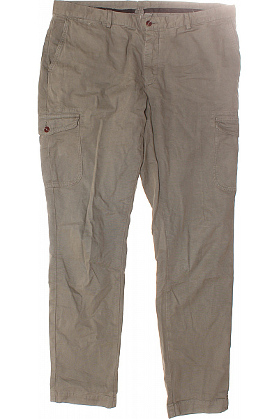 Pánské Kalhoty Kapsáče Zelené HACKETT Second Hand Vel. 38