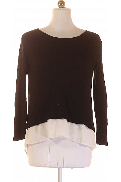 ATMOSPHERE Dámská viskózová halenka černobílá s dlouhým rukávem volná elegantní Vel. 38 | ATMOSPHERE | obrázek 2