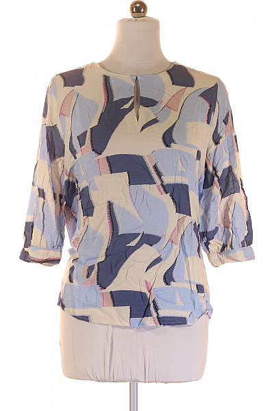 COMMA Vzorovaná  Halenka Modrá Vel. 38