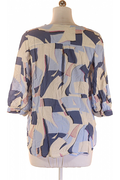 COMMA Vzorovaná  Halenka Modrá Vel. 38