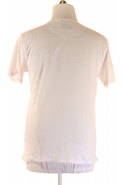 BRAVE SOUL Jednoduché Pánské Tričko Bílé Vel. XL